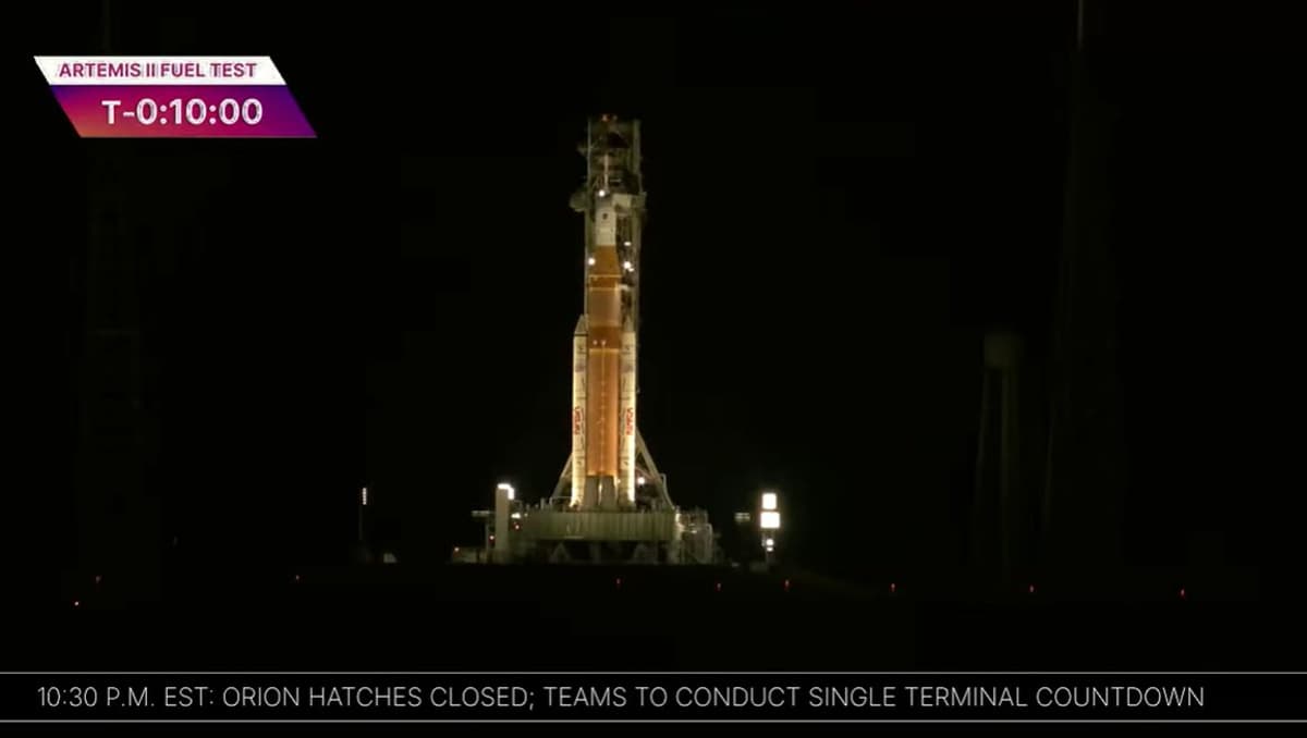 Artemis II: Orion Hatches Sealed, Single Terminal Countdown