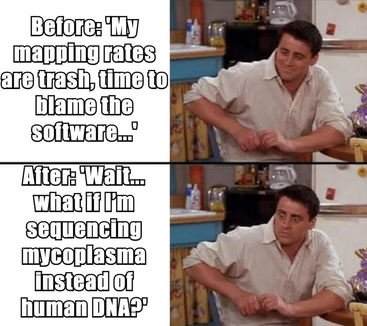 Suspect Mycoplasma Contamination When Human Mapping Fails