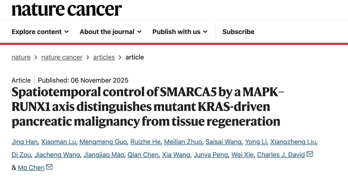 MAPK‑RUNX1 Axis Controls SMARCA