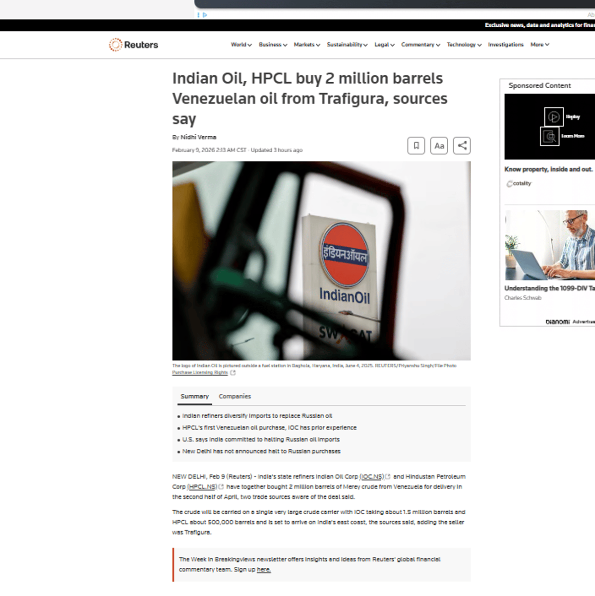 Trump Tariff Keeps India From Returning to Venezuelan Oil