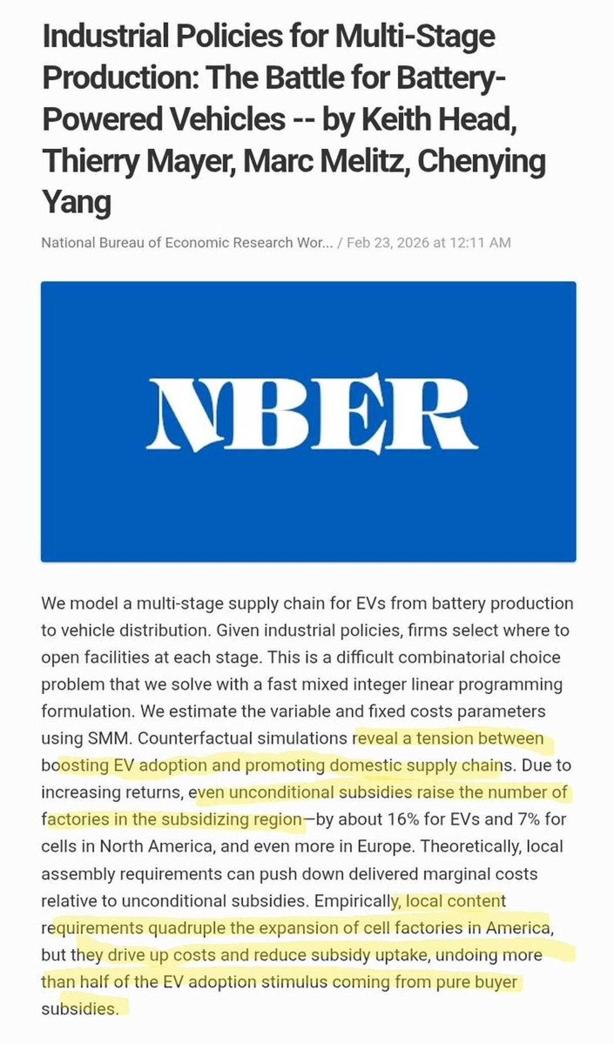 Local Content Rules Halve EV Subsidy Effectiveness