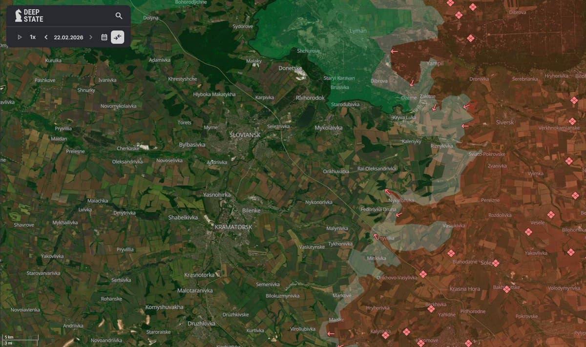 Russian Forces Push East of Slovyansk Into Sumy