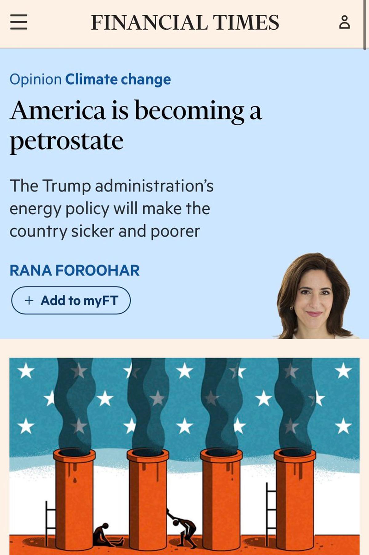 US Policy Shifts Risk Turning Economy Into Petrostate