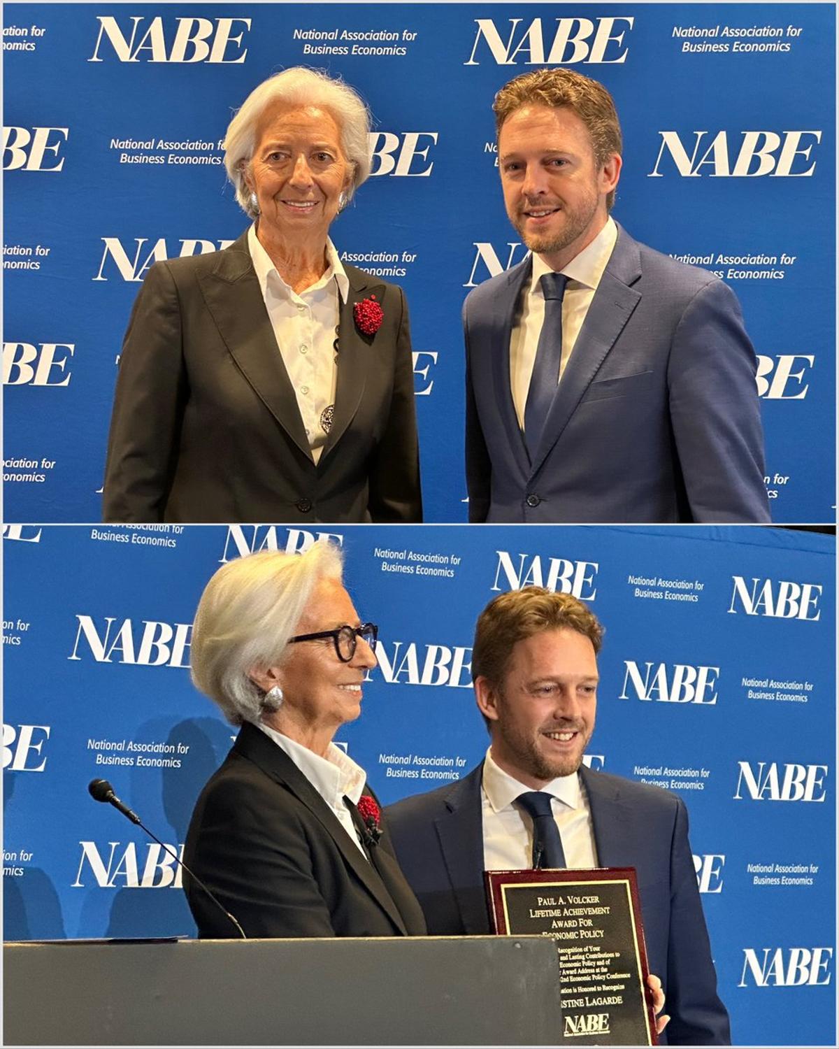 Honored with Volcker Lifetime Award for Economic Policy