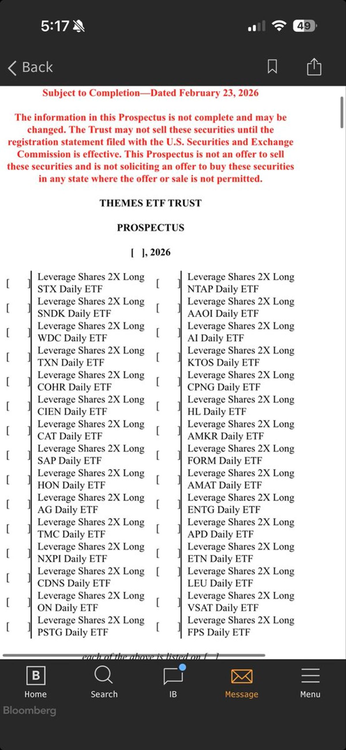 ThemesETFs Files 30 New 2x Single-Stock ETFs, Targeting Smaller Caps