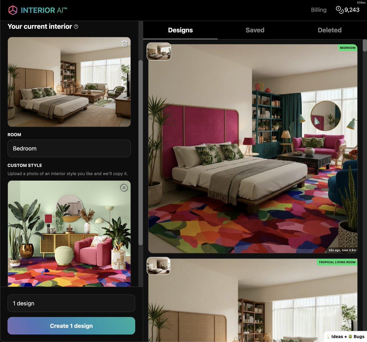Upload a Style Image to Redesign Interiors Automatically