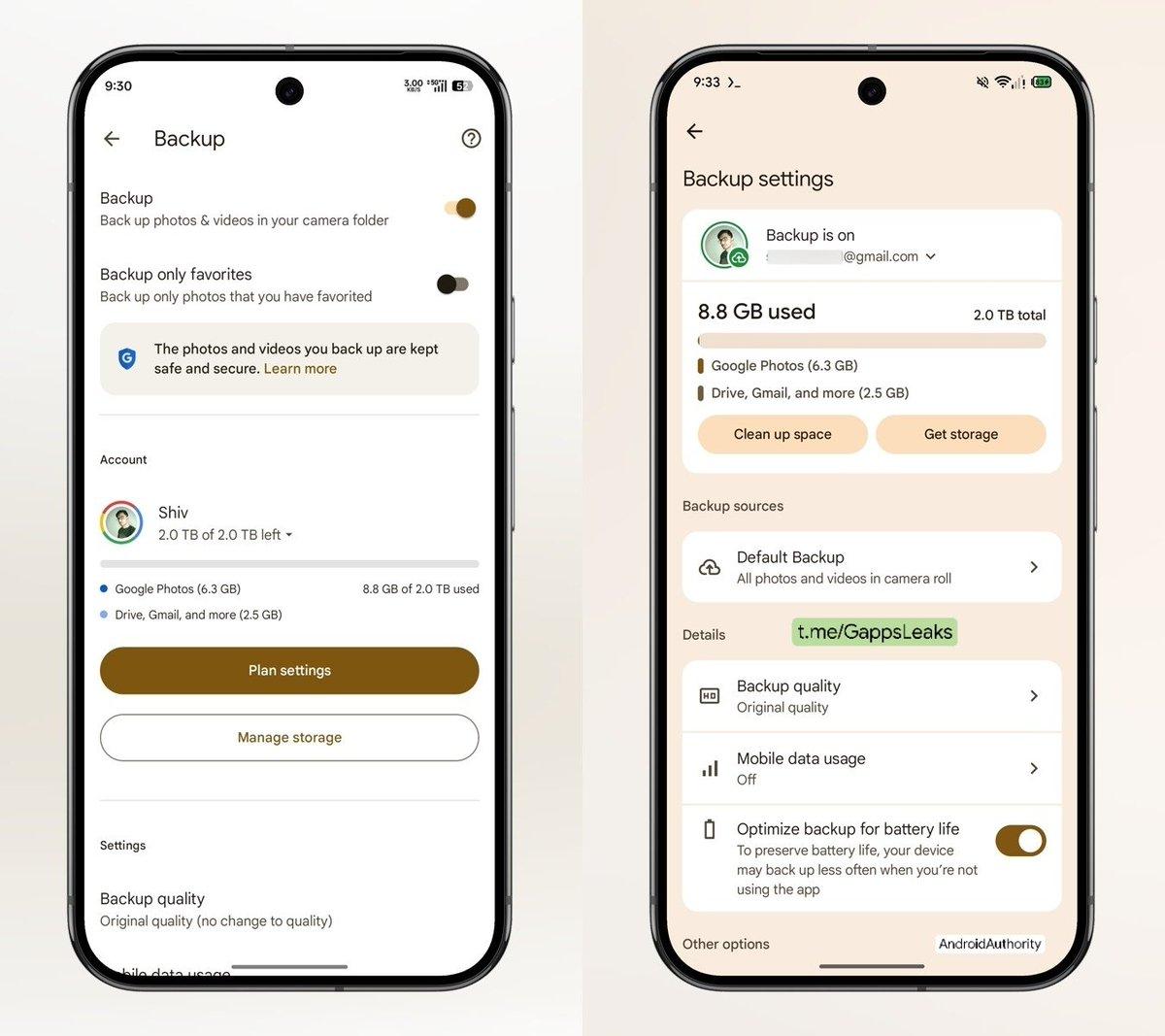 Google Photos Backup Settings Get Expressive UI Redesign