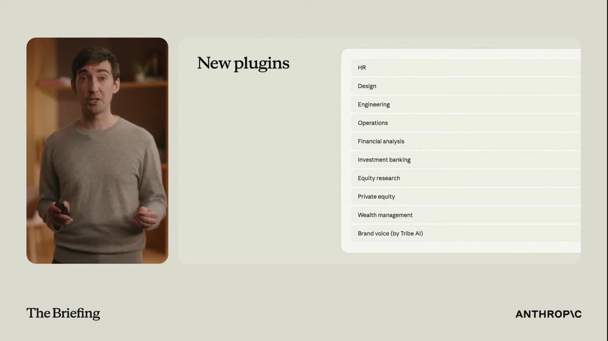 Anthropic's Cowork Plugins Surge in Financial Services