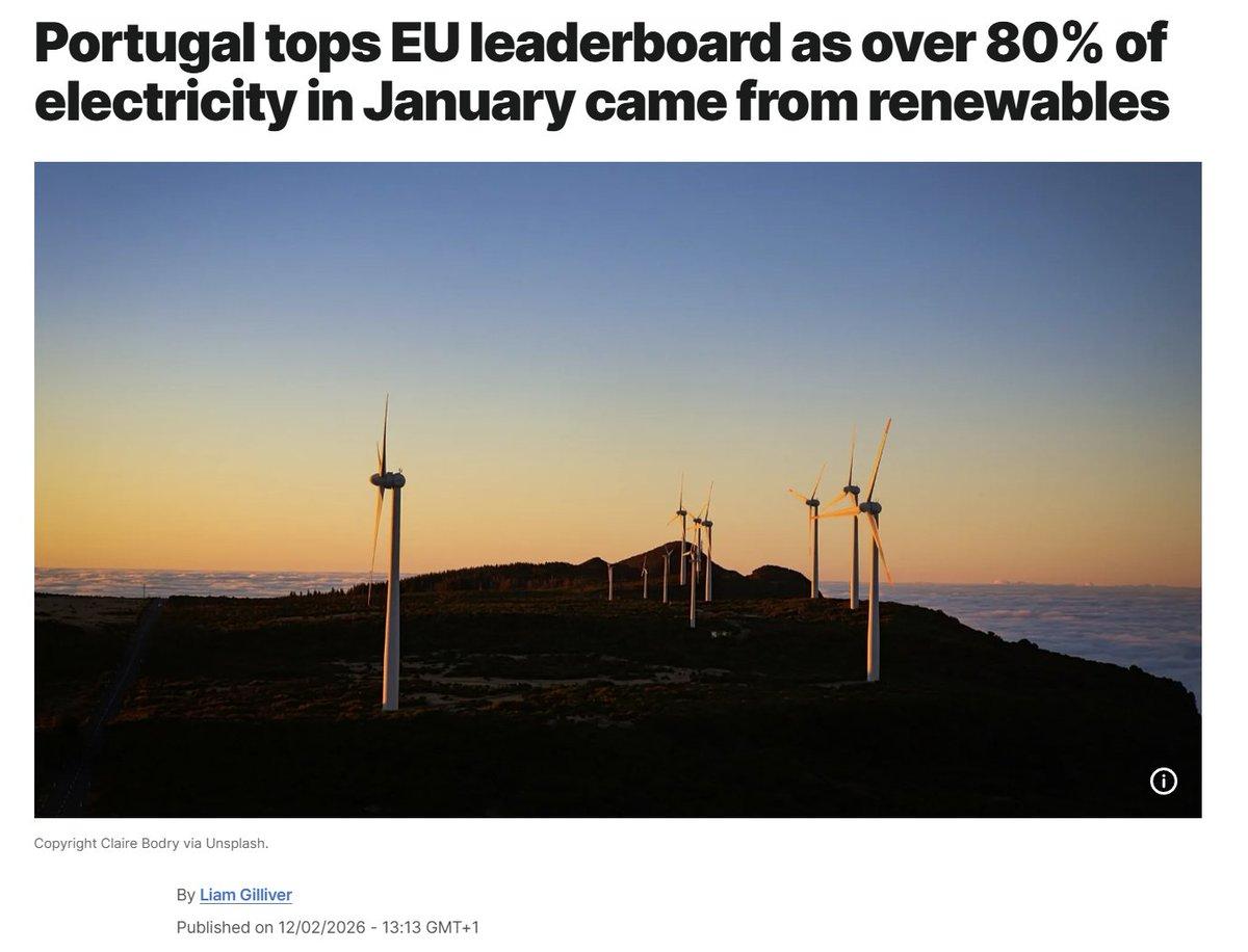Portugal Powers Winter with 80% Renewables, Disproving Skeptics