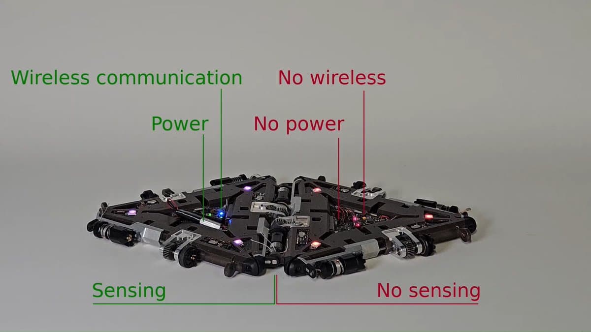 Robots Share Power to Rescue Failed Neighbors
