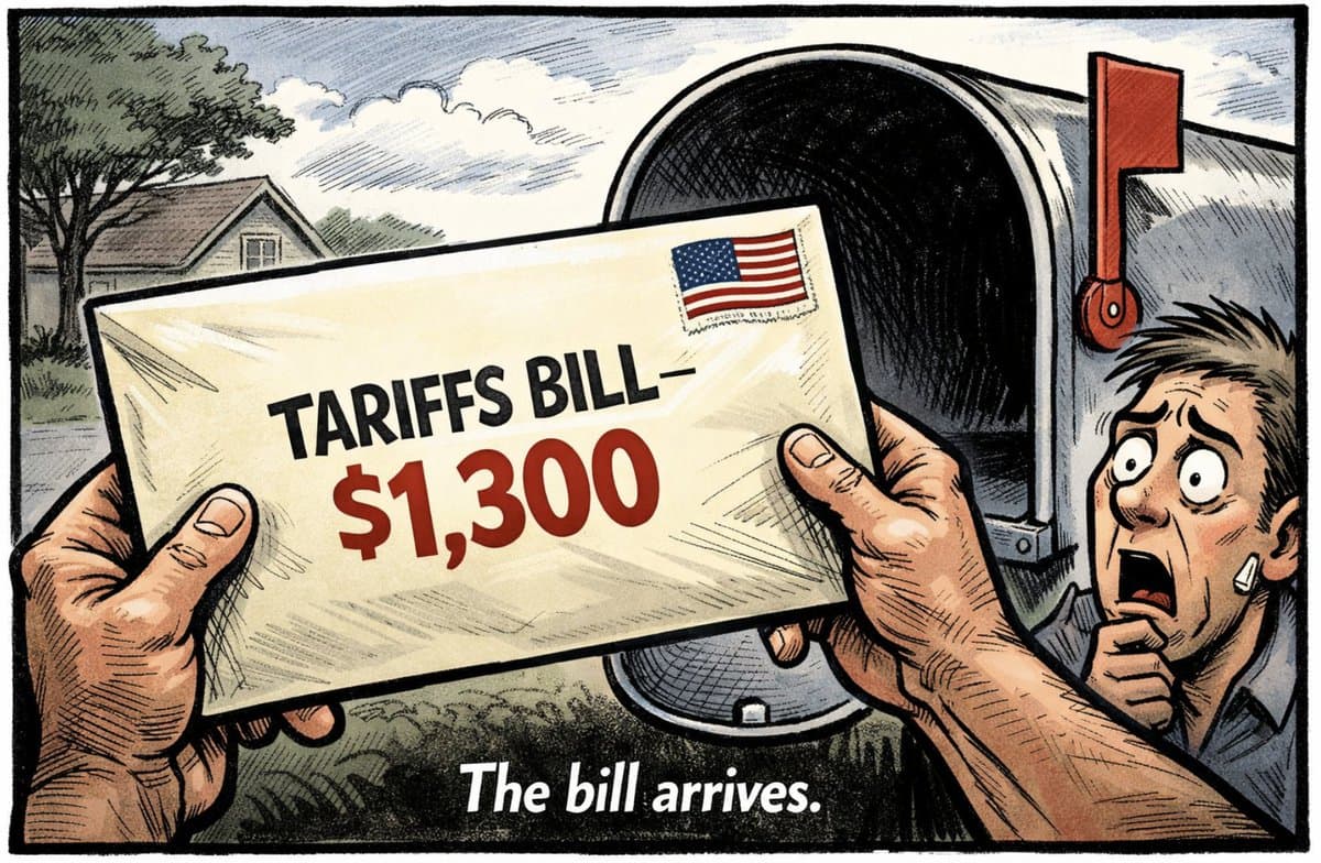Trump Tariffs Add $1,300 Hidden Tax per Household
