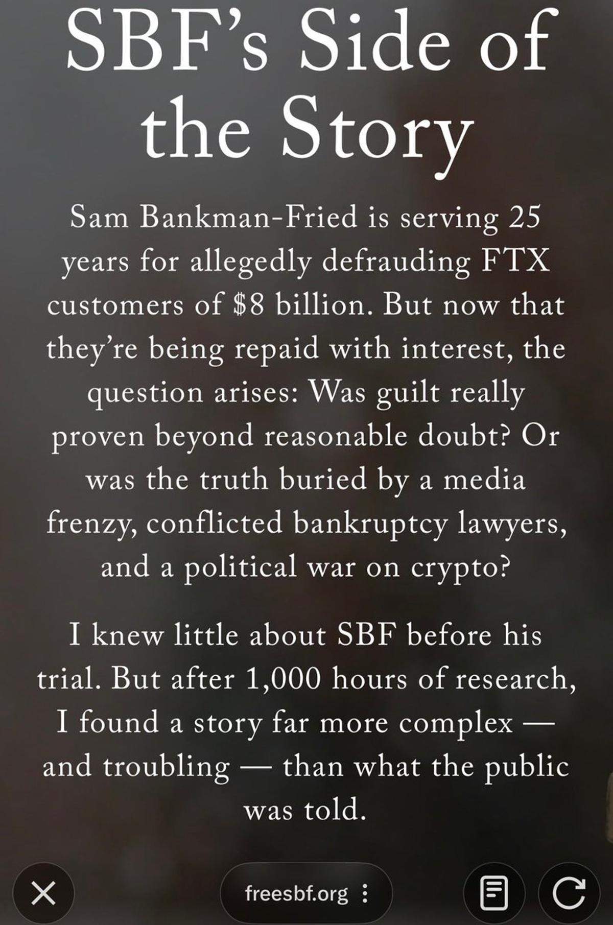 Public Backs SBF's Narrative, Highlighting Industry's Low Standards