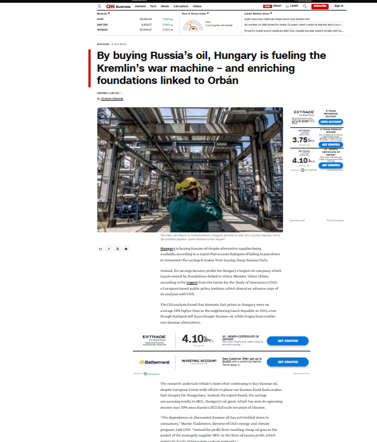 Europe Still Buys Russian LNG and Uranium, Despite Criticism