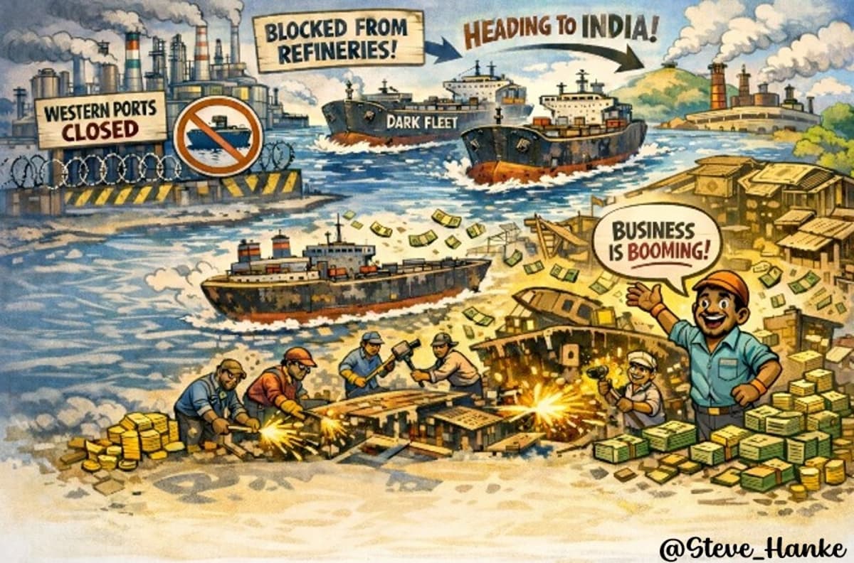 Sanctions Spawn Shadow Fleet, Aging Tankers Scrapped in India