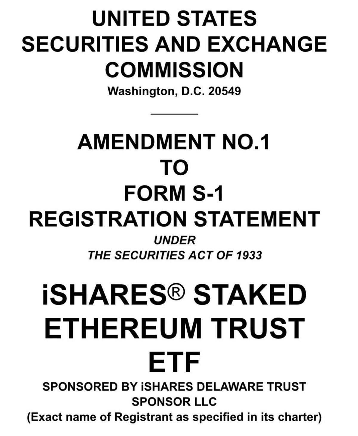 BlackRock Files ETHB ETF with 0.25% Fee