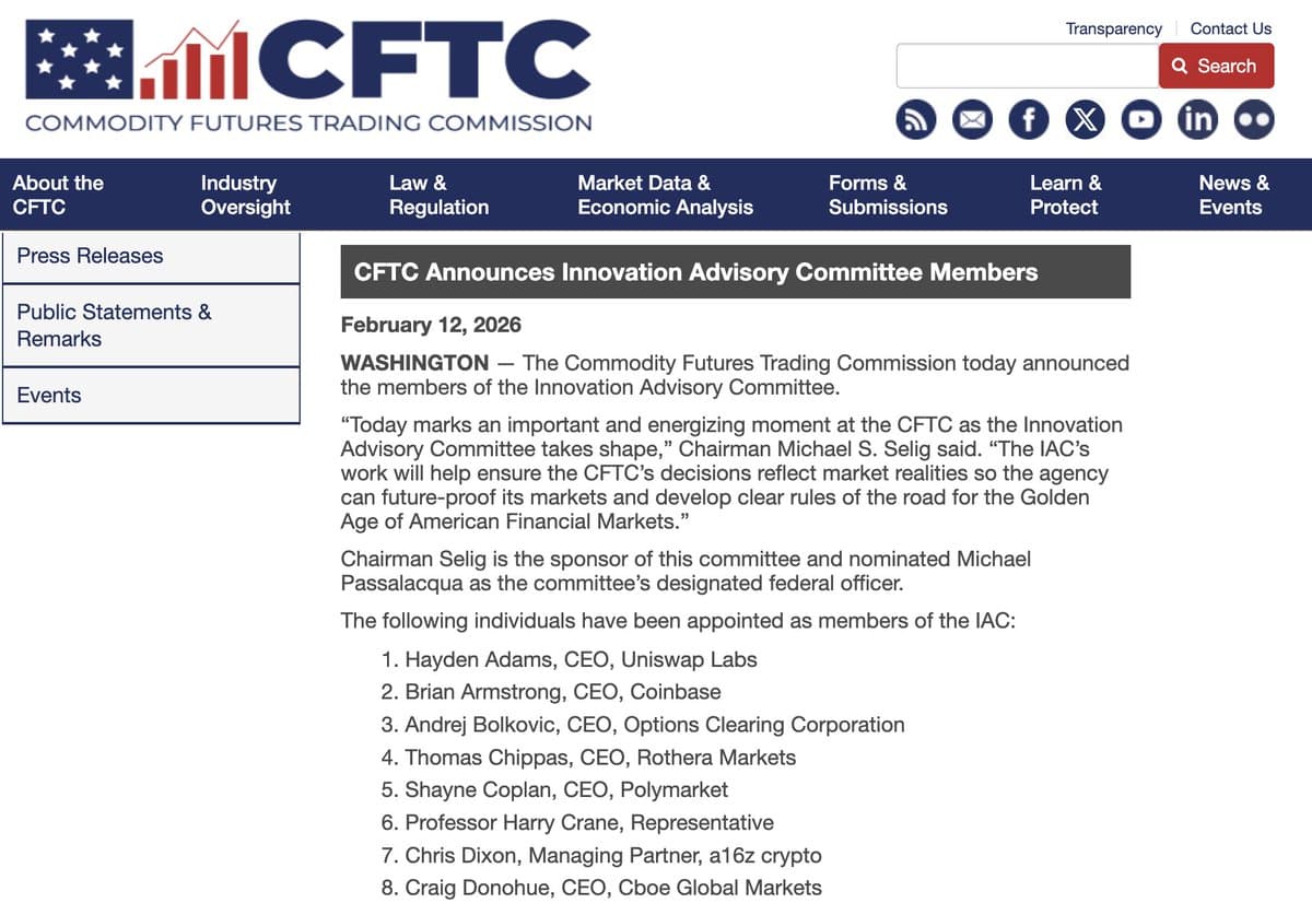 Surprised SBF and CZ Missing From Advisory Committee