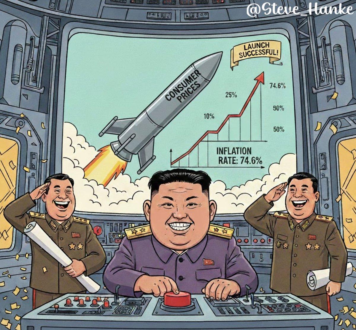 North Korea's Inflation Soars to 74.6%, World’s Third Highest