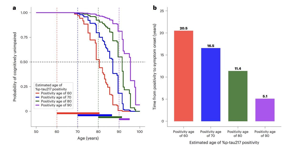 Blood P‑tau217 Test Predicts Alzheimer’s Symptoms 20 Years Ahead