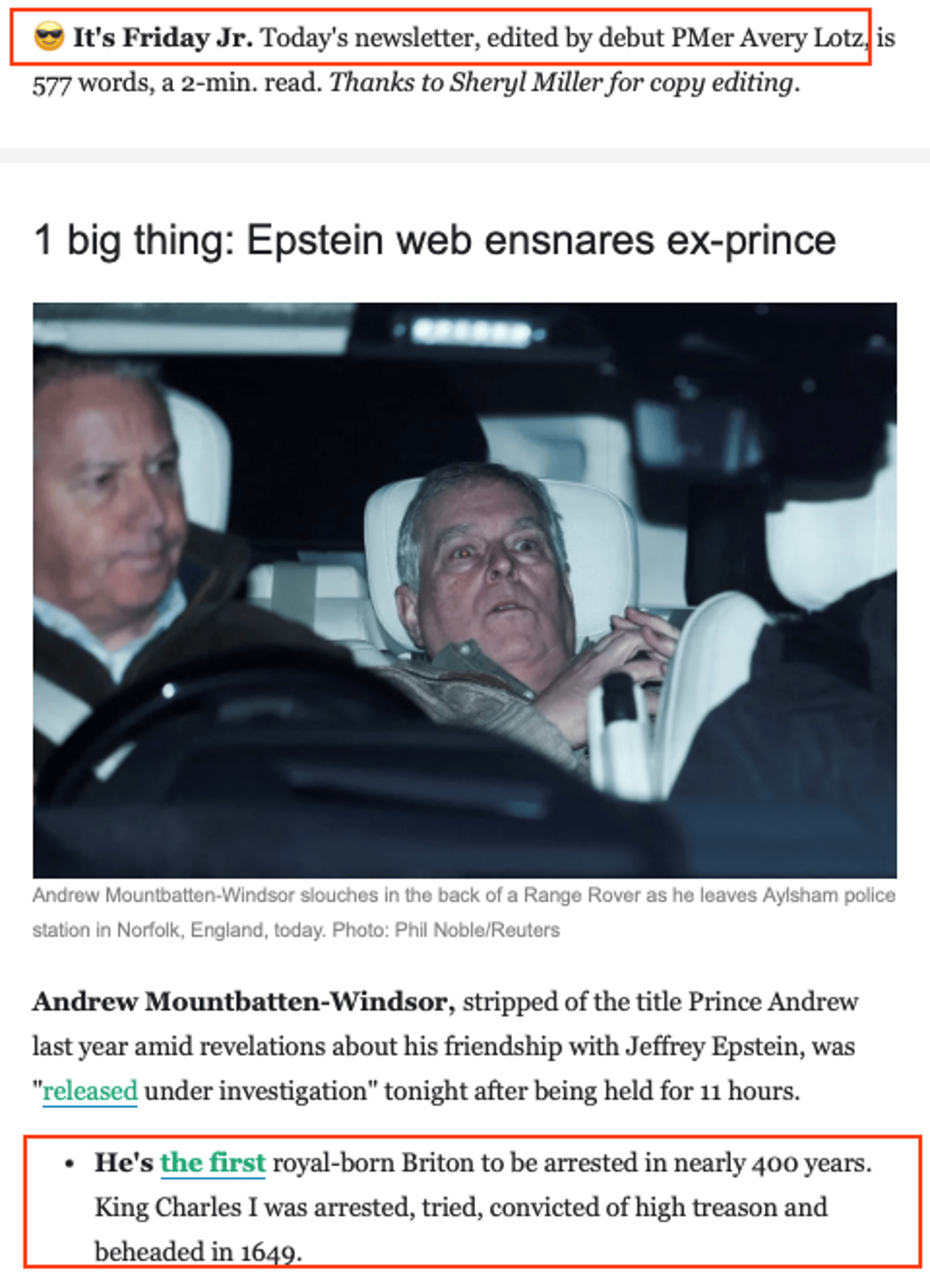 New Axios Editor Nails Concise, Impactful Kicker