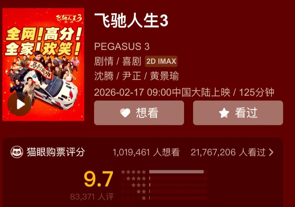 Pegasus 3 Smashes Original, Nears $300M in Four Days
