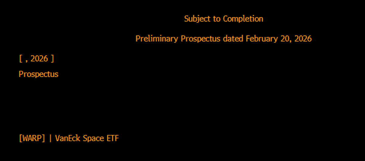VanEck Launches $WARP Space ETF, Joins UFO Rivals
