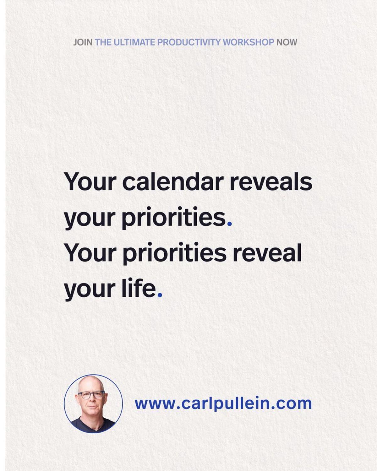 Protect Time, Not Tasks: Join Productivity Workshop