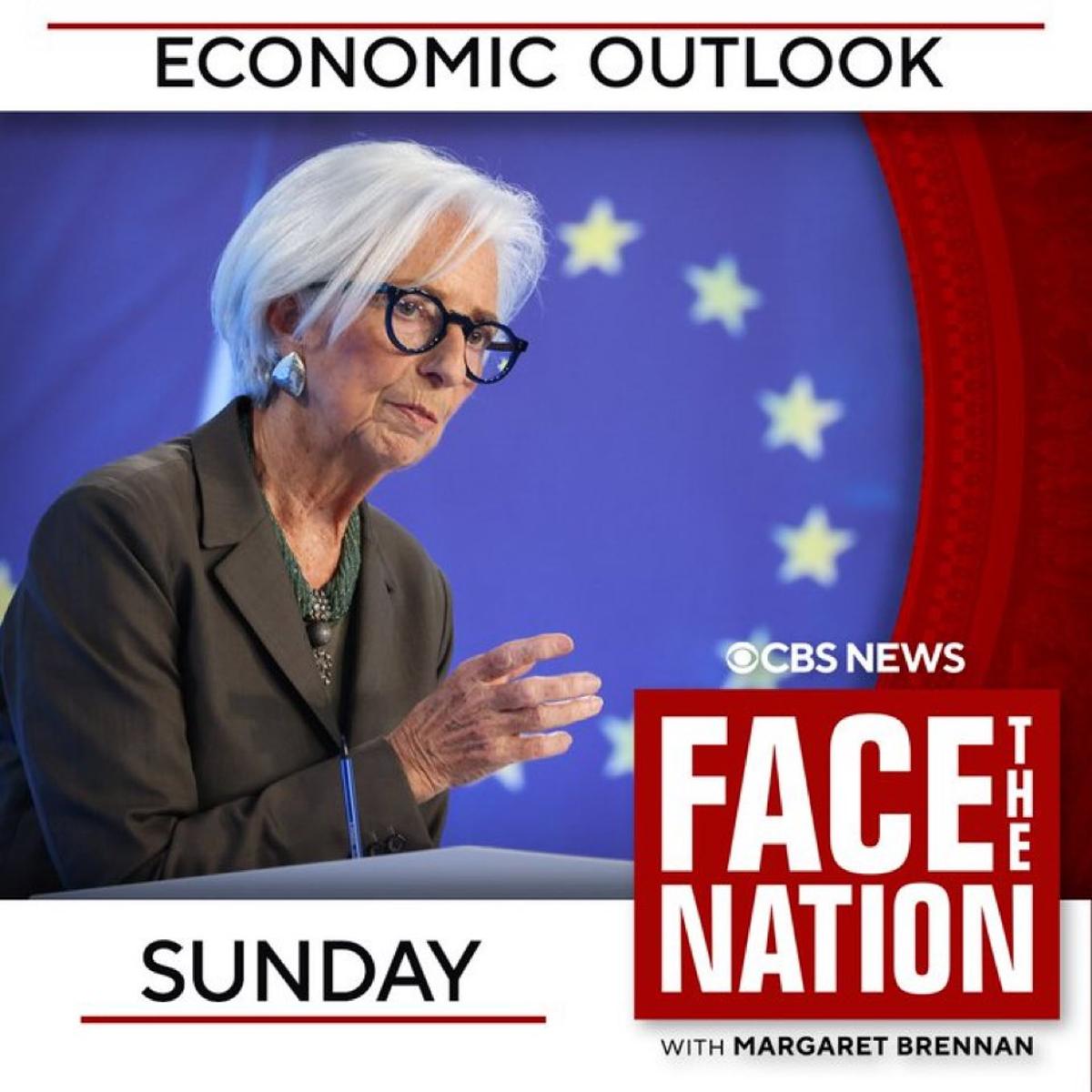 Discussing Economic Outlook Live on Face the Nation