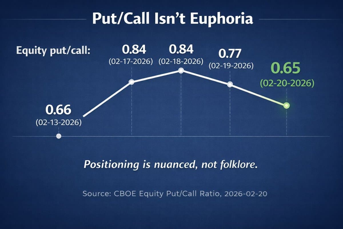 Low Put/Call Ratio Signals Selective Hedging, Not Euphoria