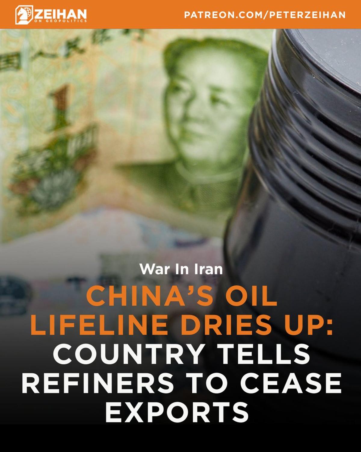 China Faces Energy Crisis as Gulf Oil Imports Halt