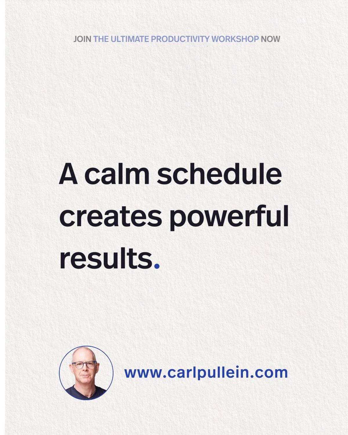 Ambition without Chaos: Align Time, Boost Performance and Peace