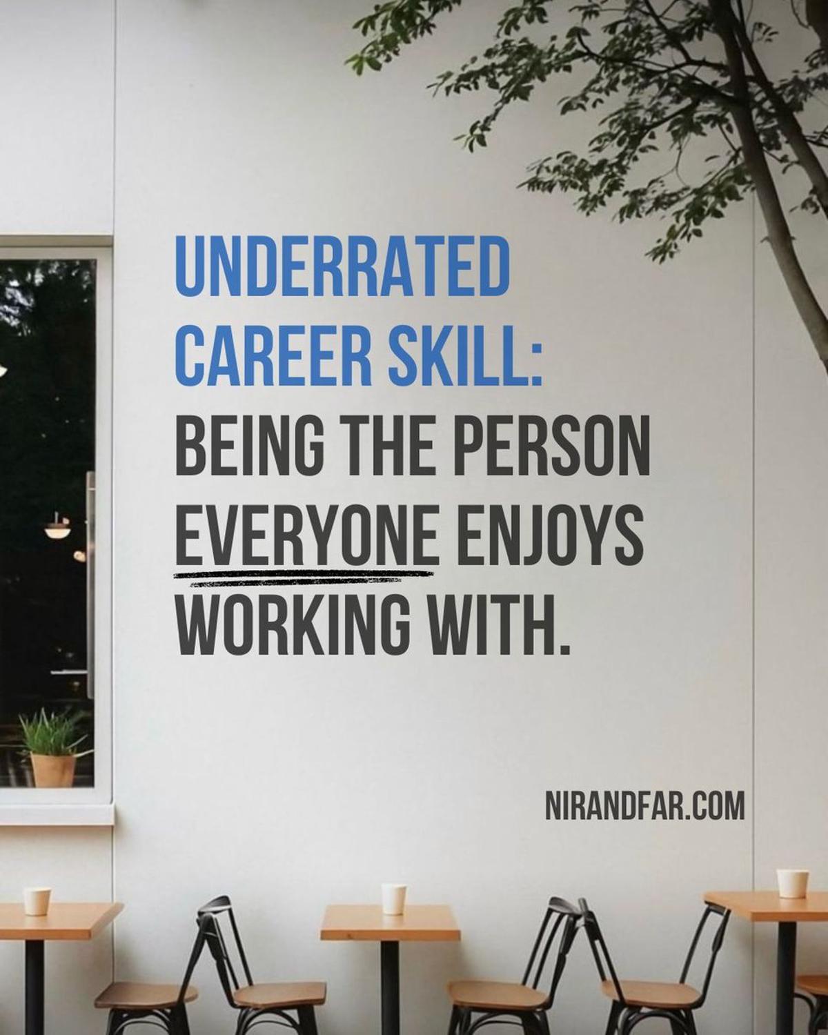 Being Pleasant Beats Talent for Career Opportunities