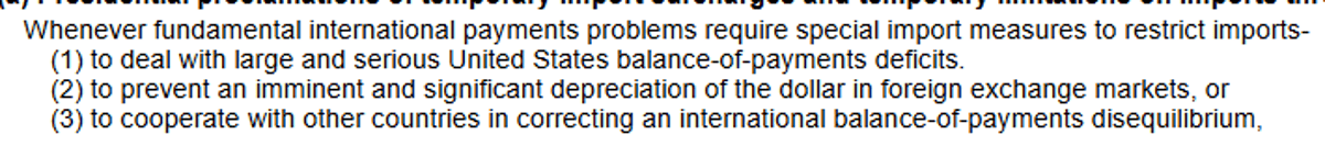 Decoding Congress's 1975 Balance‑of‑Payments Language