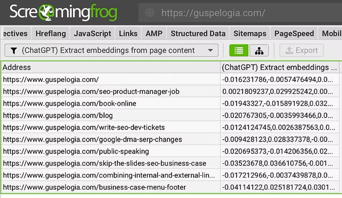 Scale Hreflang Mapping with Embeddings via Screaming Frog