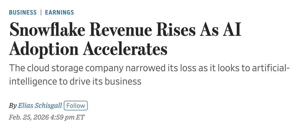 Snowflake Beats Estimates, Shows AI-Driven Growth