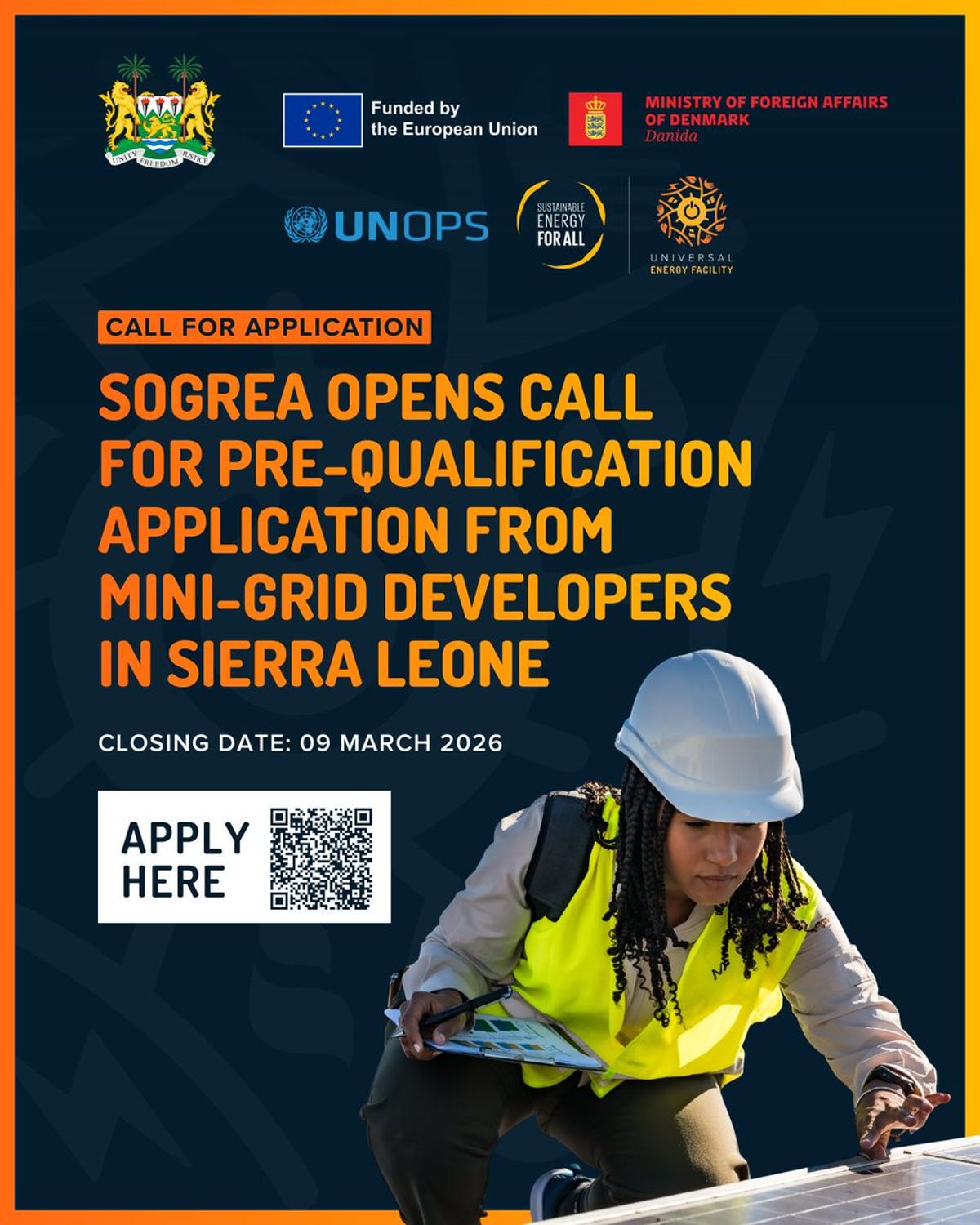 Final Call: Pre‑Qualification for Sierra Leone Mini‑grid Project