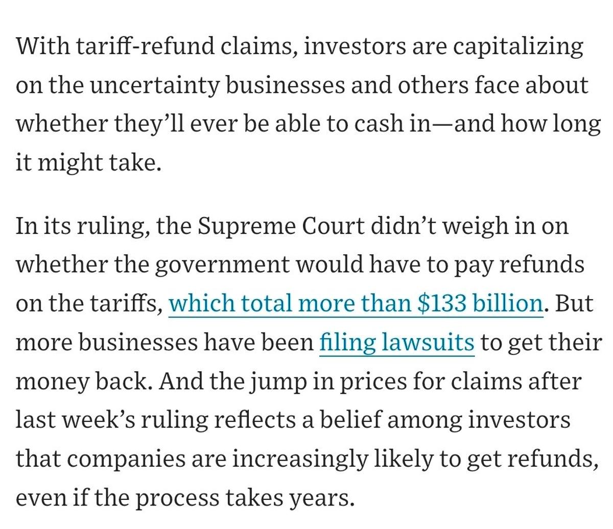 Traders Profit From Tariff Refund Chaos as Giants Wait