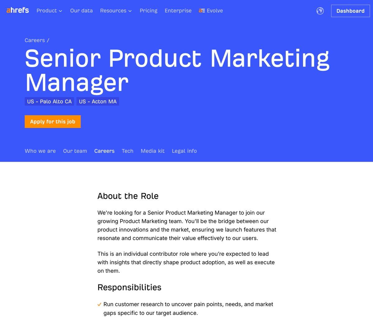 Seeking Top US Product Marketer to Bridge Gap