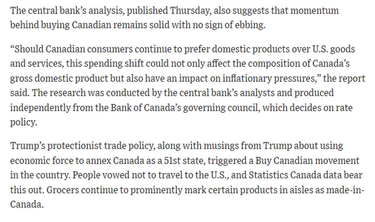 Trump Trade Anger Boosts Canadian Domestic Spending and Tourism