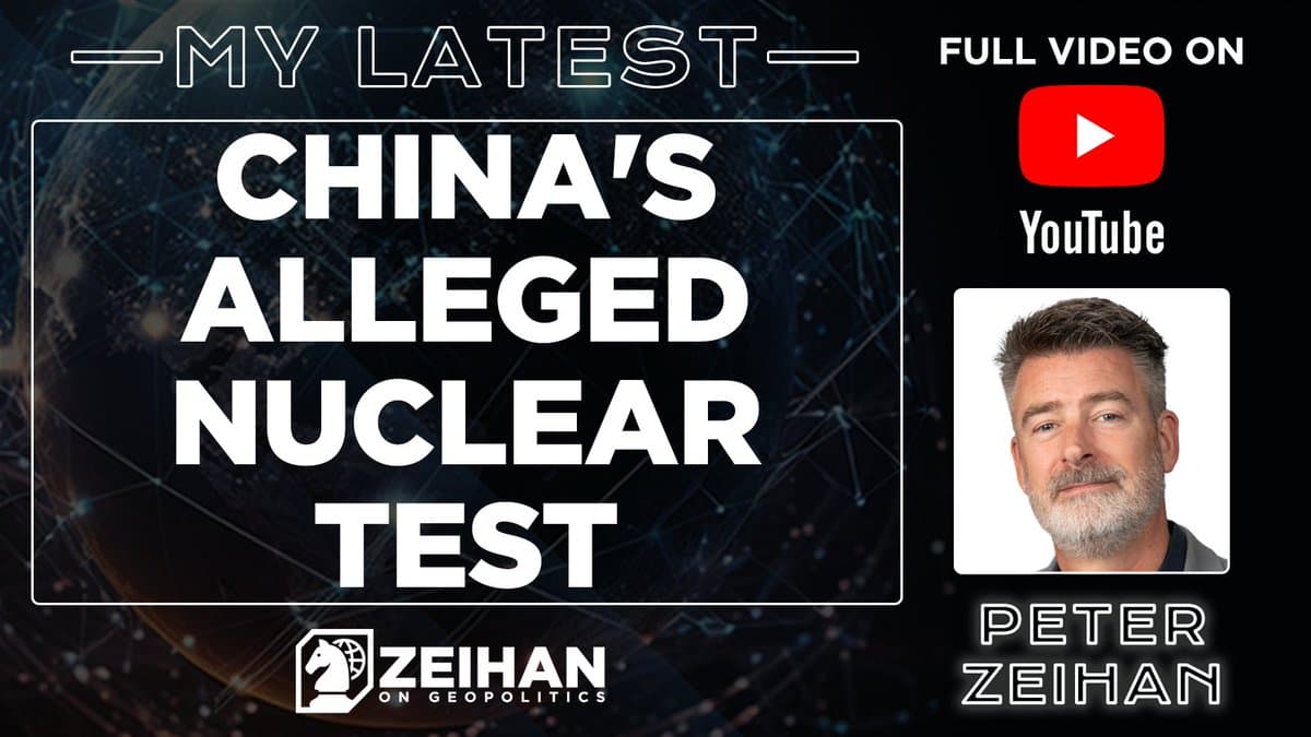 Trump Admin Alleges 2020 Chinese Nuclear Test From Seismic Data