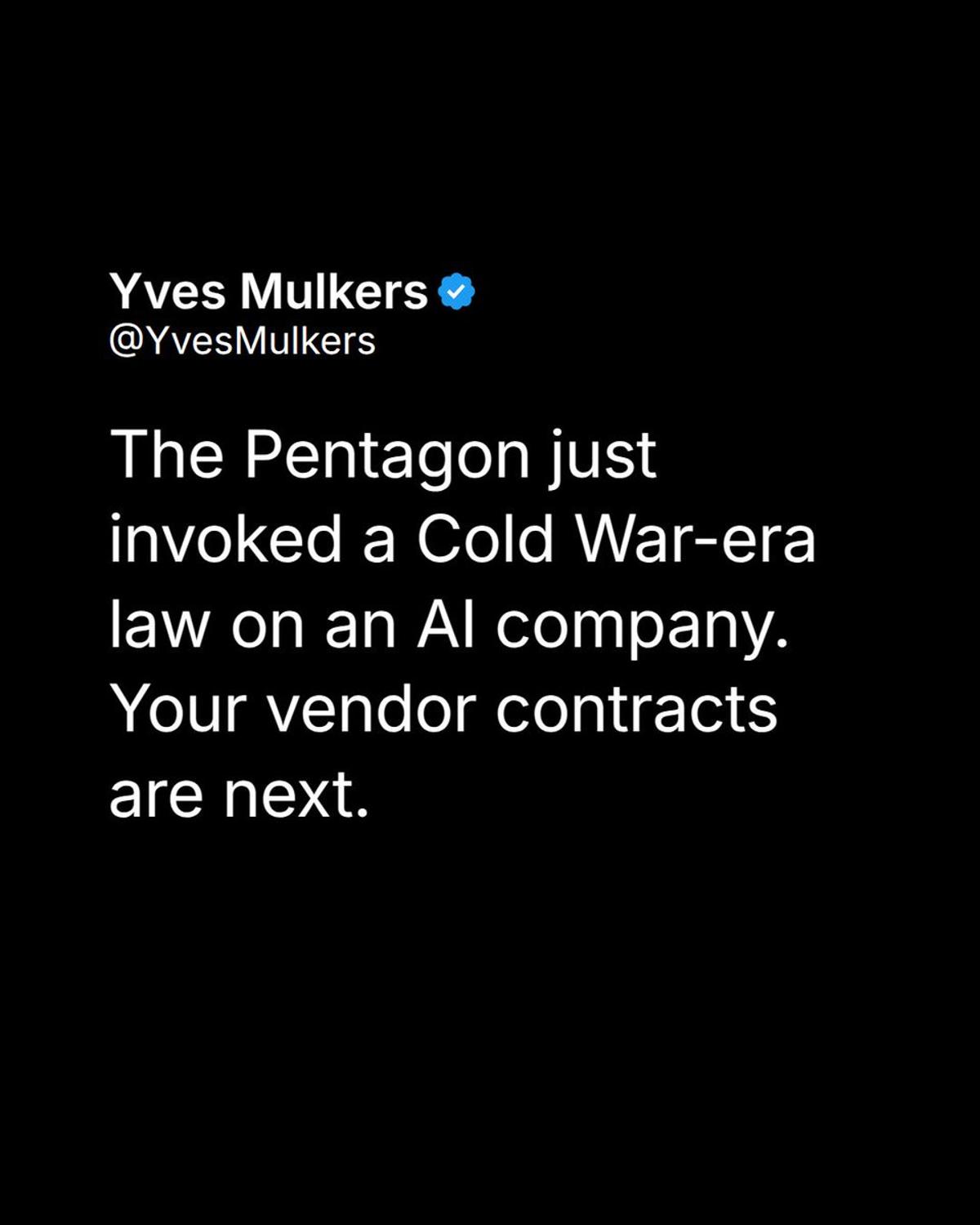 Cold War Law Threatens AI Vendor Contract Protections
