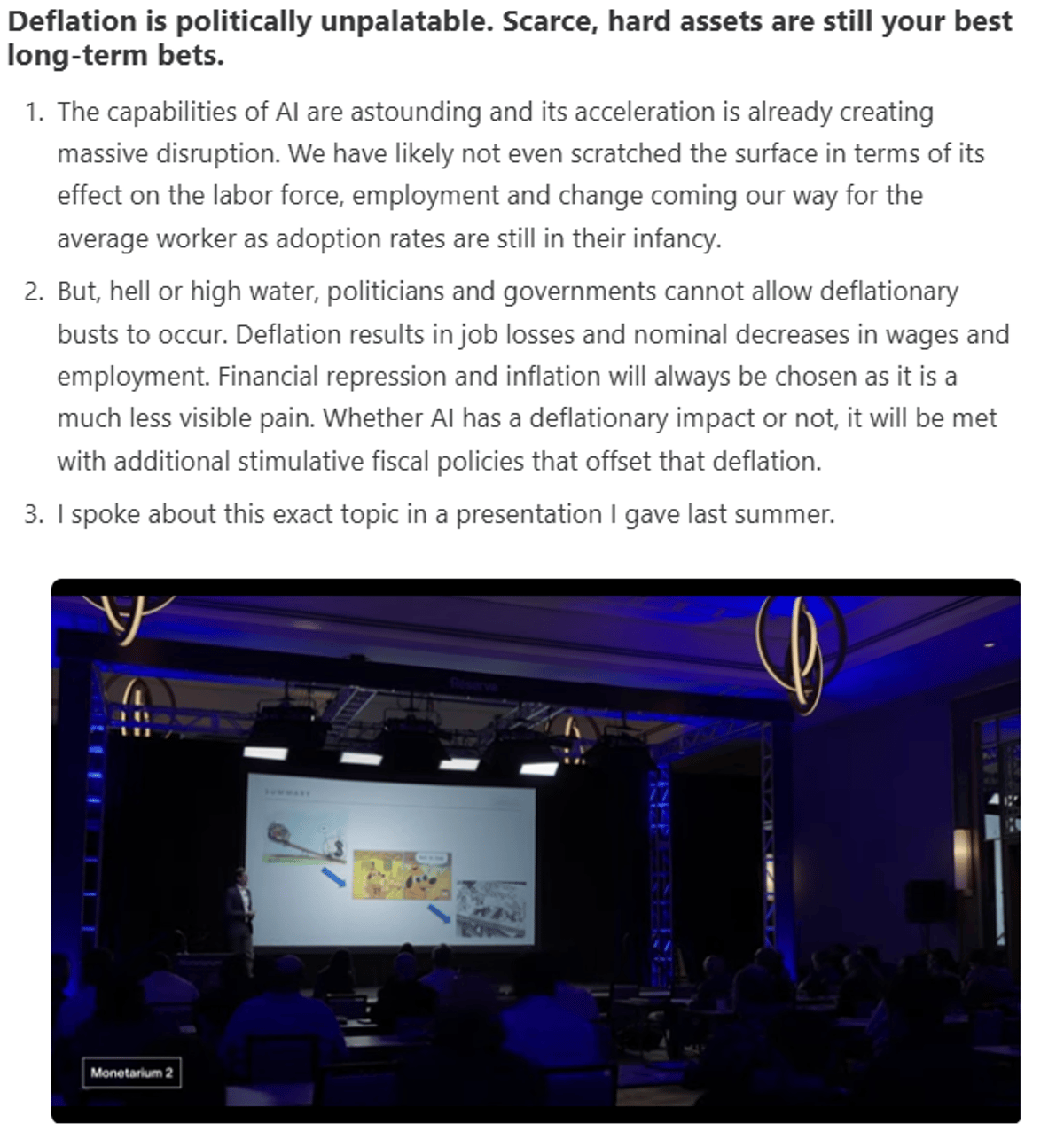 Governments Will Counter AI-Driven Deflation Pressure