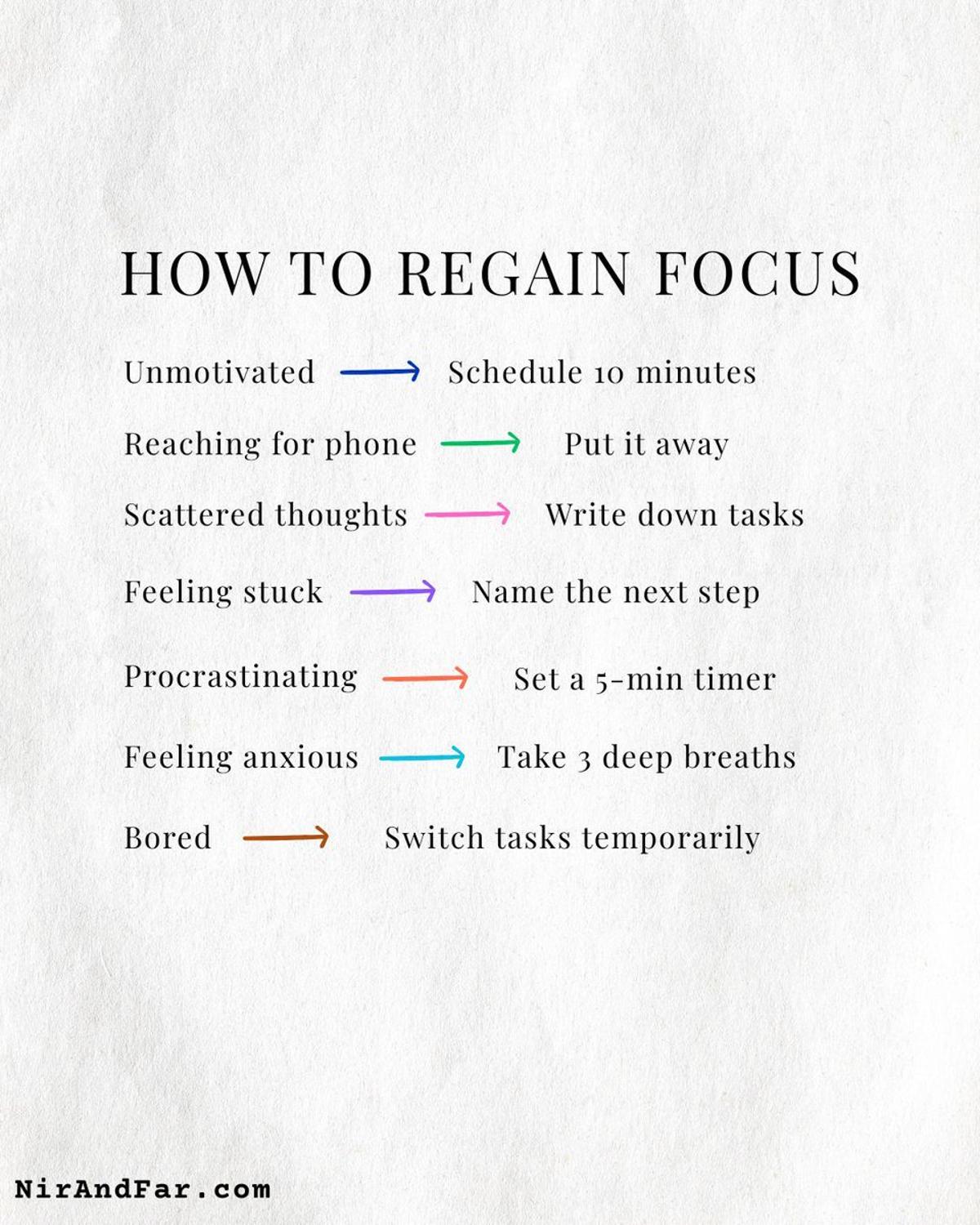 Notice Urges, Reset Focus with Tiny Actions