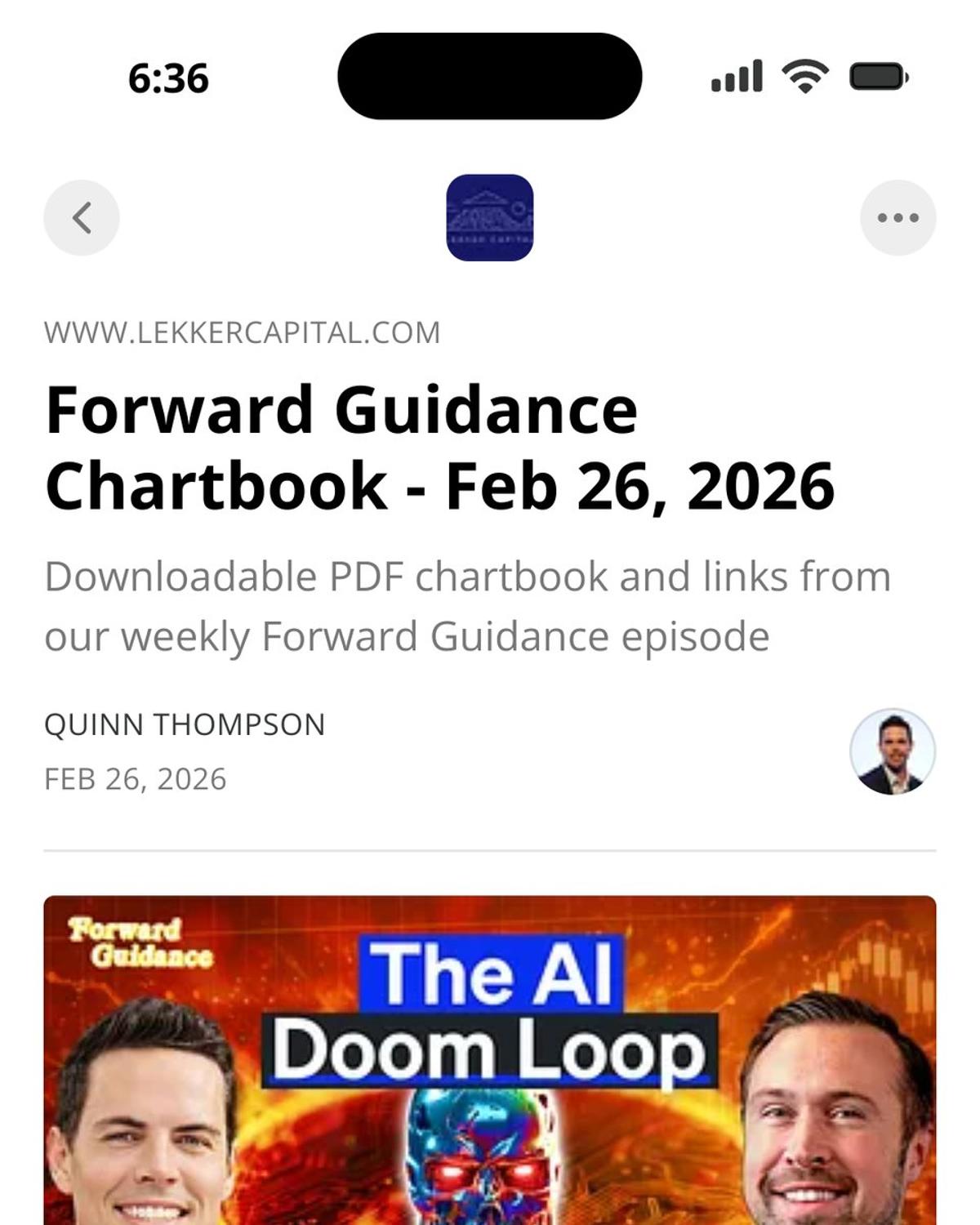 Weekly Chartbook Offers 50+ Slides for Forward Guidance