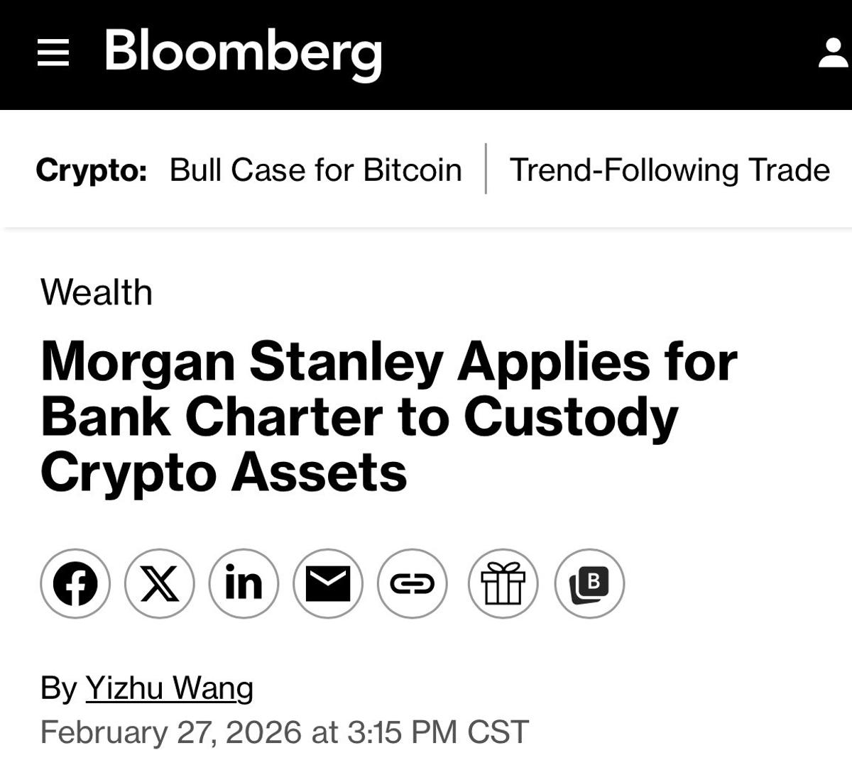 Major Financial Firm Plans Crypto Custody, Trading, Staking