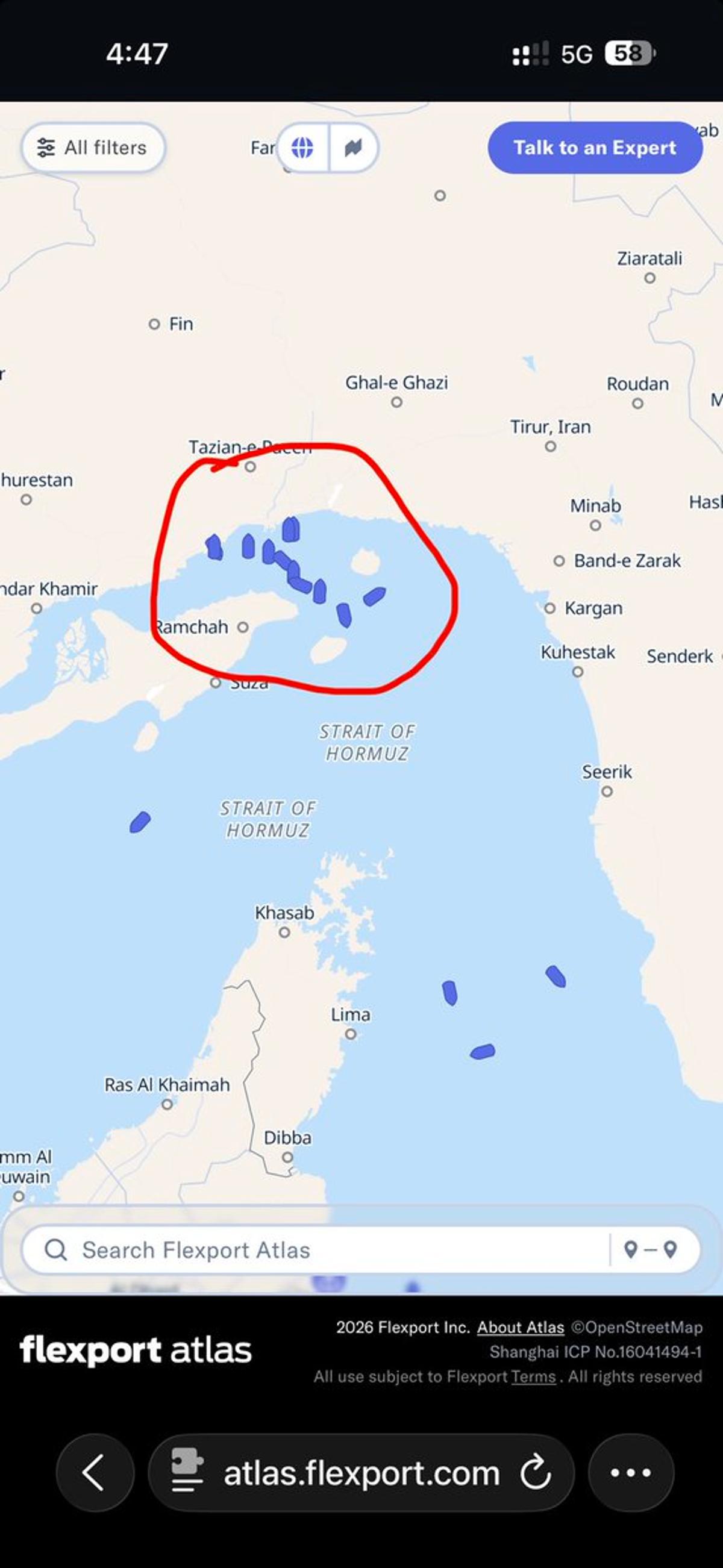 Flexport Atlas’s First Week: Tracking Iranian Ship Sinkings
