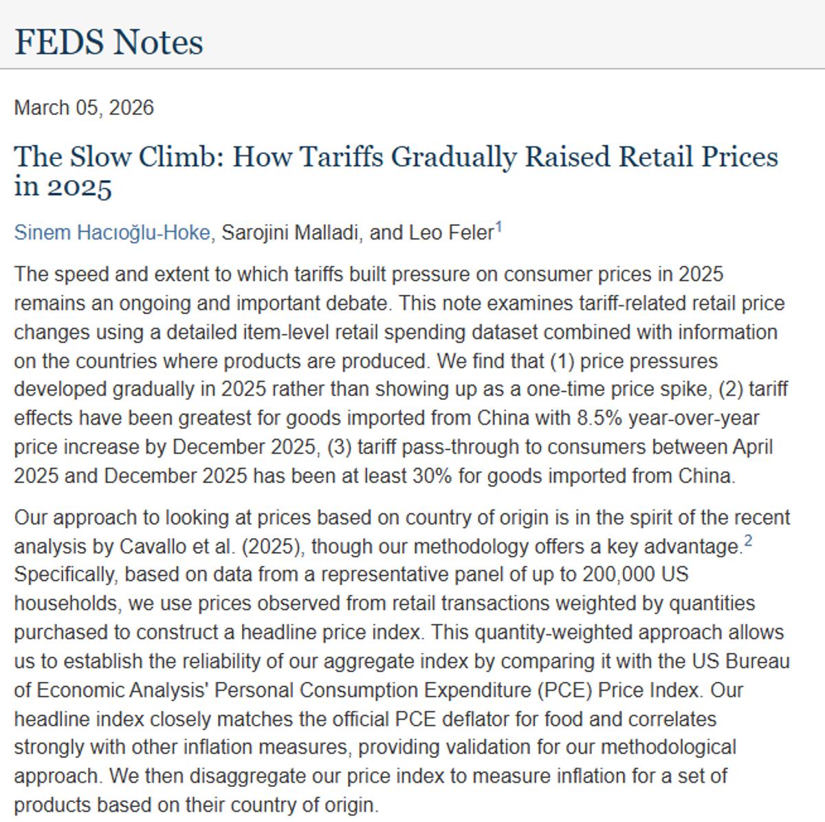 Tariffs Incrementally Push Retail Prices Higher in 2025
