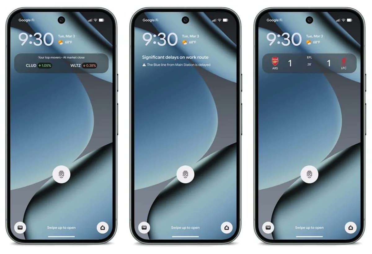 At a Glance Adds Transit, Market, and Sports Updates