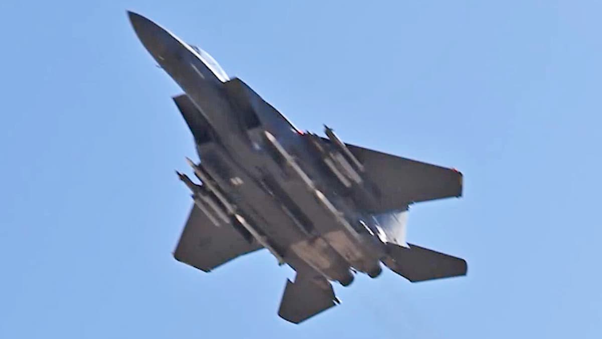 F-15E Deploys Massive Counter‑Drone Arsenal in Epic Fury