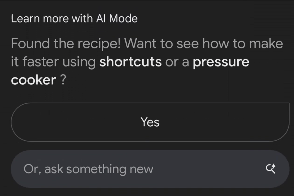 Google's AI Recipe Widget Serves Frankenstein Dishes
