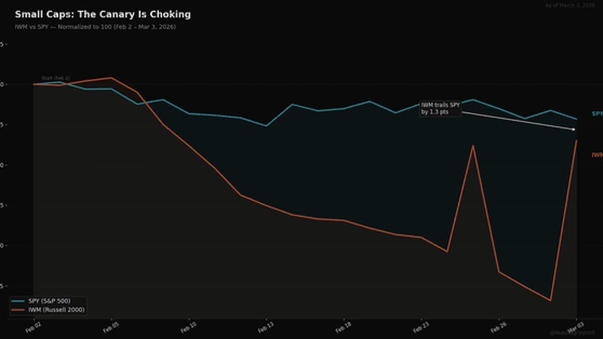 Small‑cap Slump Exposes Market Weakness Despite Dow Rally